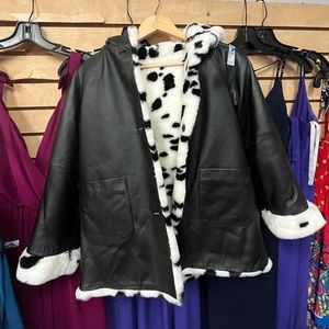 Wilson’s leather Reversible Leather Jacket Black and White